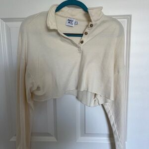 Cream Cropped Sweater